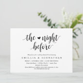 前夜のリハ結婚ーサルディナーパーティー 招待状 (スタンド正面)