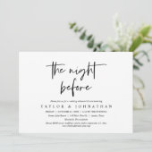 前夜のリハ結婚ーサルディナーパーティー 招待状 (スタンド正面)