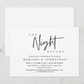 前夜のリハ結婚ーサルディナーパーティー 招待状 (正面/裏面)