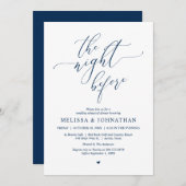 前夜のリハ結婚ーサルディナーパーティー 招待状 (正面/裏面)