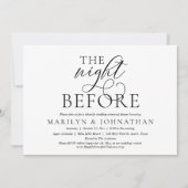 前夜のリハ結婚ーサルディナー 招待状 (正面)