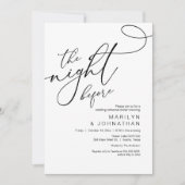 前夜のリハ結婚ーサルディナー 招待状 (正面)