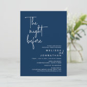 前夜のリハ結婚ーサルディナー 招待状 (スタンド正面)