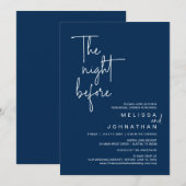 前夜のリハ結婚ーサルディナー 招待状 (正面/裏面)