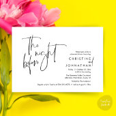 前夜のリハ結婚ーサルディナー 招待状