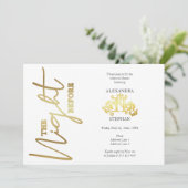 前夜の書道リハーサルディナー 招待状 (スタンド正面)