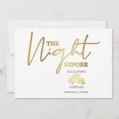 前夜の書道リハーサルディナー 招待状 (裏面)