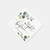 前夜の筆記体ナプキン スタンダードカクテルナプキン (角)