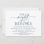 前夜の結婚式リハーサルディナー招待状 招待状 (正面)