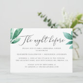 前夜の花緑のリハーサルディナー 招待状 (スタンド正面)