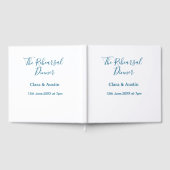 前夜の食事会はシンプルでミニマルな雰囲気で ゲストブック (全面)