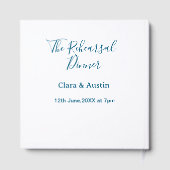 前夜の食事会はシンプルでミニマルな雰囲気で ゲストブック (裏面)