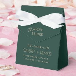 前夜エレガントのエメラルドグリーン結婚ズ フェイバーボックス