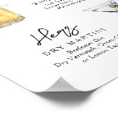 前夜モダンに飲み物のポスター ポスター (角)