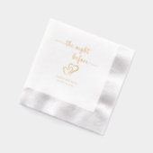 前夜リハーサルディナー 箔ナプキン (左)