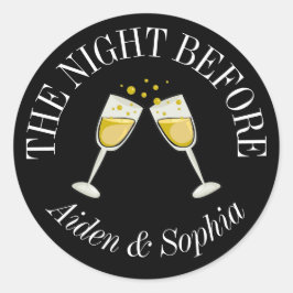 前夜専用のステッカーをカスタマイズ ラウンドシール