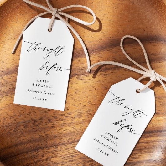 前夜祭の素朴な食事 ギフトタグ