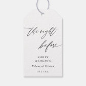 前夜祭の素朴な食事 ギフトタグ (裏面)