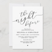 前夜祭 ウェディングリハーサルディナーパーティー 招待状 (正面)