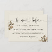 前夜。エレガントフローラソフトのリハーサル 招待状 (正面/裏面)