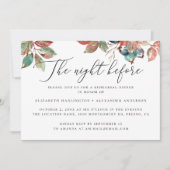 前夜。ブルーベリーフローラリハーサルディナー 招待状 (正面)