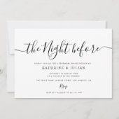 前夜 |リハーサルのディナー招待 招待状 (正面)