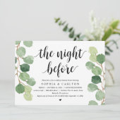 前夜、緑、リハーサルの夕食 招待状 (スタンド正面)