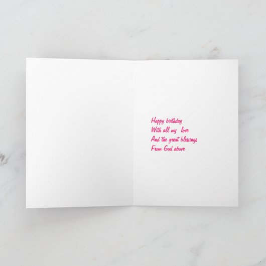 前妻の誕生日カード-私はあなたを連れ出したい カード (内部)