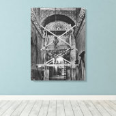 前庭の一般的見解 キャンバスプリント (インサイチュ (ウッドフロア))