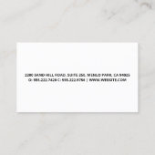 前庭の風景 |ツリーロゴ名刺 名刺 (裏面)