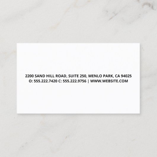 前庭の風景 |ツリーロゴ名刺 名刺 (裏面)