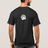 前後にクマの足跡プリント Tシャツ (裏面)