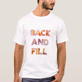 前後にプリント Tシャツ