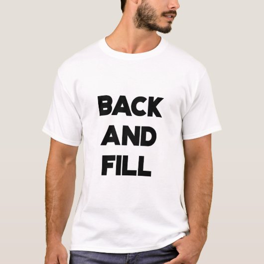 前後にプリント Tシャツ (正面)