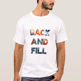 前後にプリント Tシャツ
