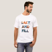 前後にプリント Tシャツ (正面フル)