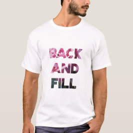 前後にプリント Tシャツ