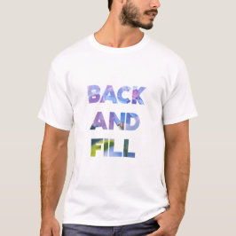 前後にプリント Tシャツ