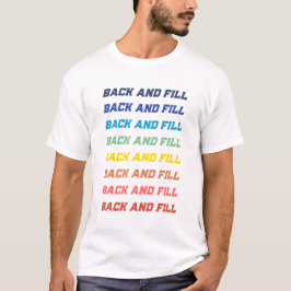 前後にプリント Tシャツ