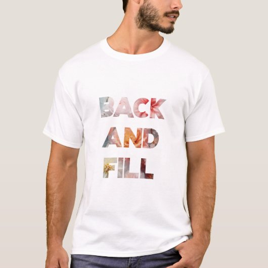 前後にプリント Tシャツ (正面)