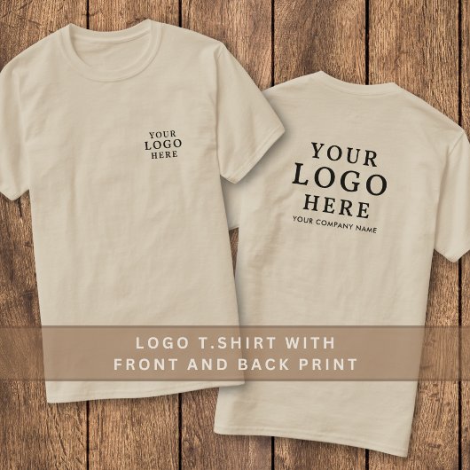 前後のビジネスロゴ会社名プロモーション Tシャツ