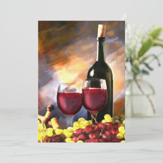 前後のワイン 招待状 (スタンド正面)