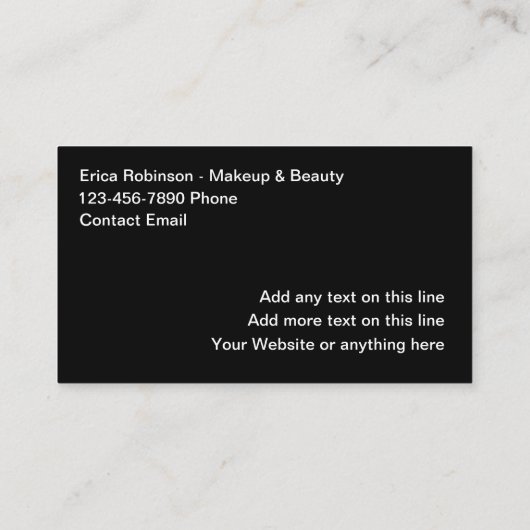 前後美しいと化粧 名刺 (裏面)