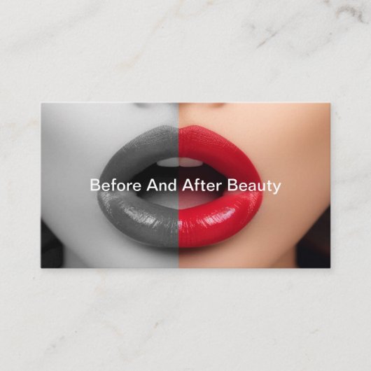 前後美しいと化粧 名刺 (正面)