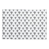 前後象の模様アフリカ動物 枕カバー (裏面)