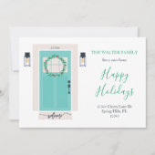 前扉移動報知ティール（緑がかった色） 案内状 (正面)