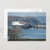 前方に完全な蒸気 ポストカード (正面/裏面)