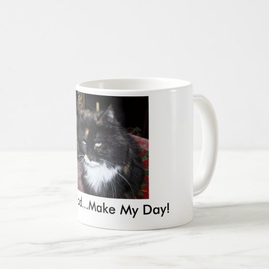 前方に…作ります私の日のコーヒー・マグを行って下さい コーヒーマグカップ (正面右)