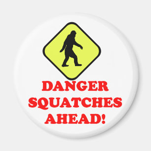 前方の危険のsquatches マグネット