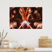 前方の壊れた夢の人々超現実 ポスター (キッチン)